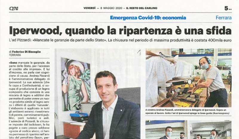 Novowood per Resto del Carlino